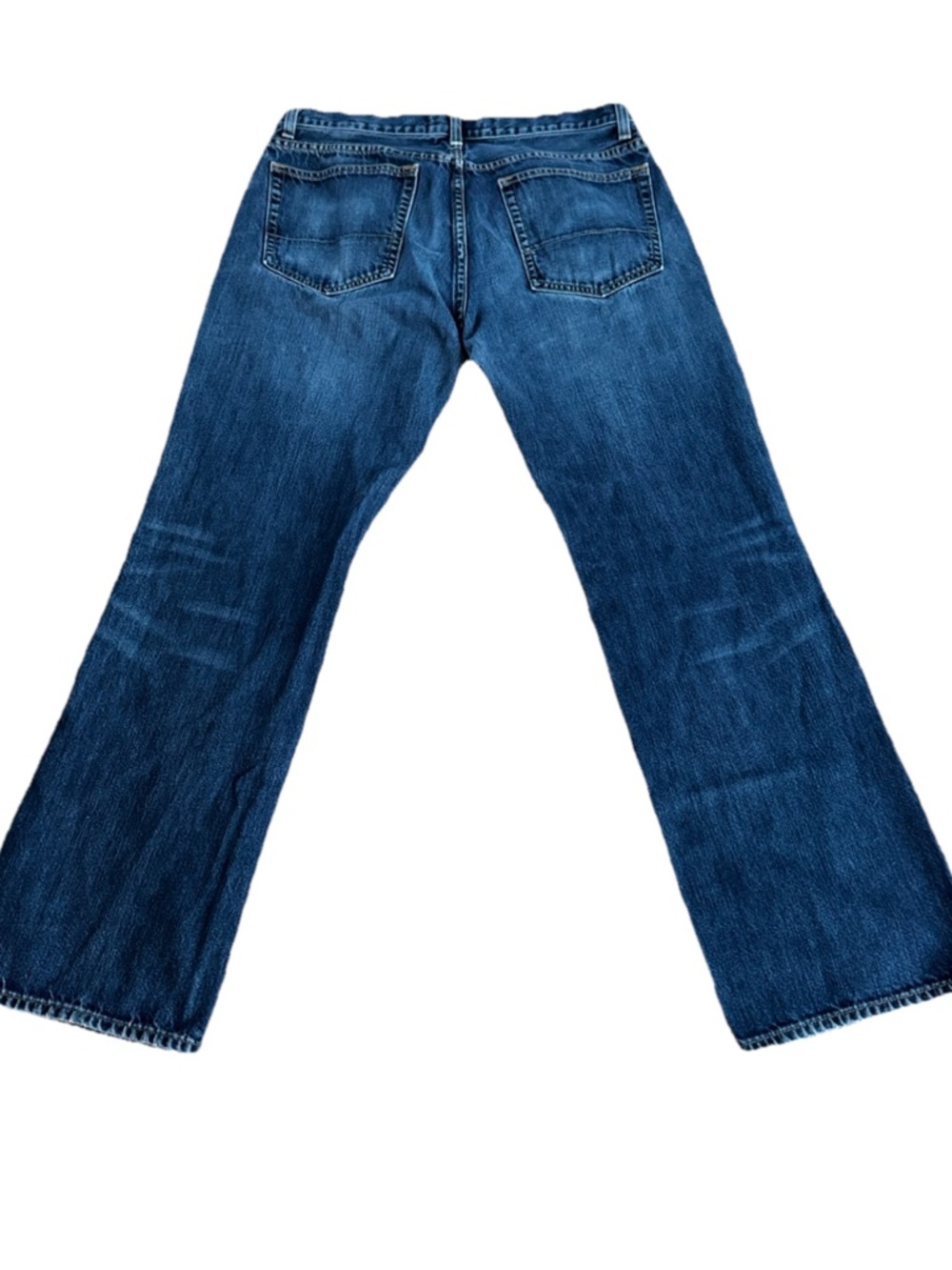 J.CREW Men's Blue Jeans Baggy Straight Leg 35x32 Dark Wash Classic Preppy